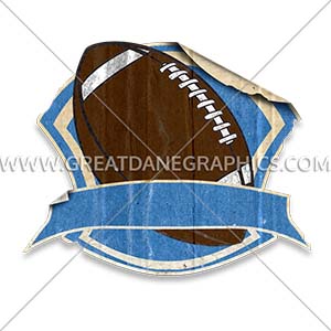 D-3573 Football Grunge Sticker