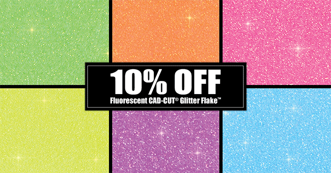 Fluorescent CAD-CUT Glitter Flake Sale 