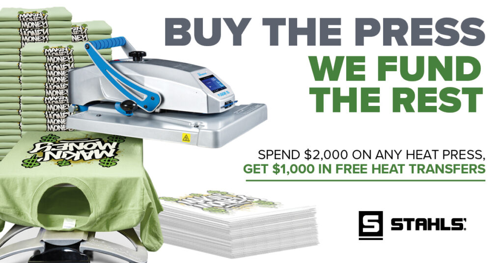 Unlock $1,000 in Free Transfers When You Buy a Heat Press