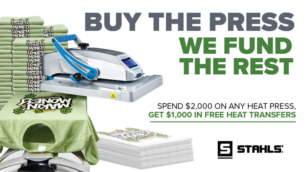 Unlock $1,000 in Free Transfers When You Buy a Heat Press