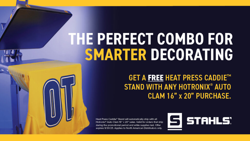Get a Free Heat Press Caddie™ Stand with 16″ x 20″ Auto Clam Purchase!