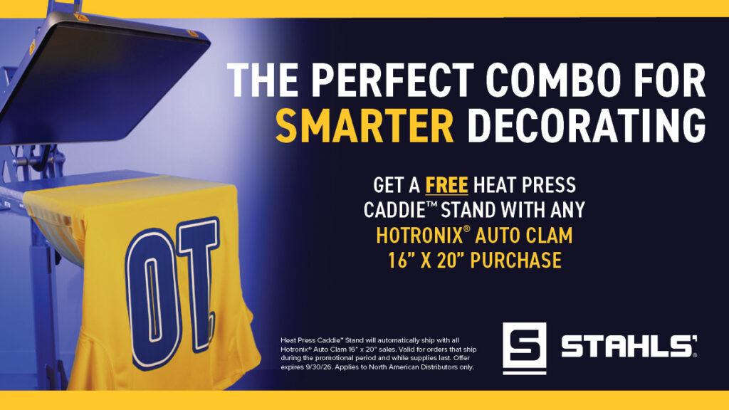Save Big! Get a Free Heat Press Caddie™ Stand with 16″ x 20″ Auto Clam Purchase!