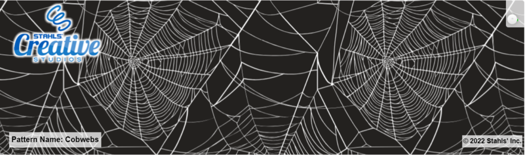 Pattern HTV Halloween: Cobwebs design