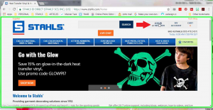 homepage screenpage stahls.com